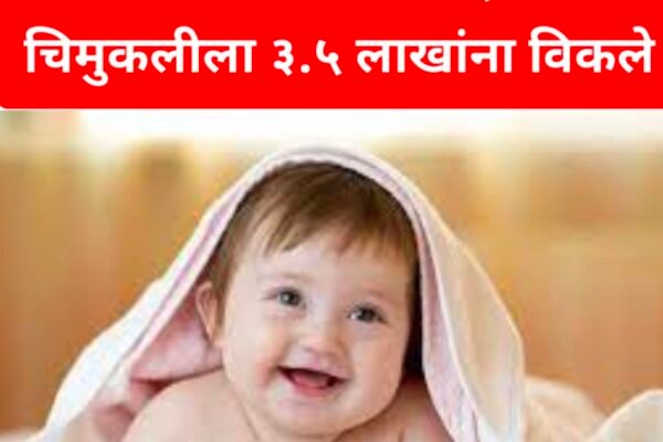 धक्कादायक! पुण्यात आई वडिलांनी अवघ्या ४० दिवसांच्या चिमुकलीला ३.५ लाखांना विकले Swarajyatimesmews